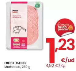 Oferta de Eroski Basic  - Mortadela por 1,23€ en Eroski