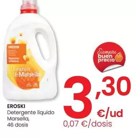 Oferta de Eroski - Detergente Líquido Marsella por 3,3€ en Eroski