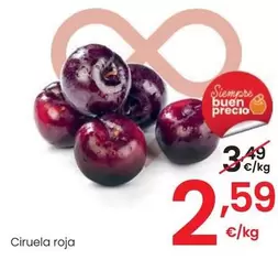 Oferta de Ciruela Roja por 2,59€ en Eroski