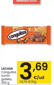 Oferta de Lacasa - Conguitos Turrón Galleta por 3,69€ en Eroski