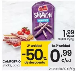 Oferta de Campofrío - Sticks por 1,99€ en Eroski