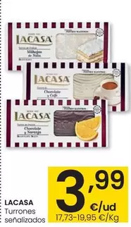 Oferta de Lacasa - Turrones por 3,99€ en Eroski