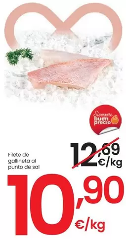 Oferta de Filete De Galinieta Al Punto De Sal por 10,9€ en Eroski