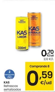 Oferta de Kas - Refrescos  por 0,7€ en Eroski