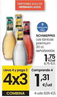 Oferta de Schweppes - Las Tónicas Premium por 1,75€ en Eroski