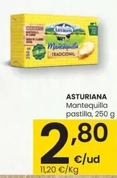 Oferta de Asturiana - Mantequilla Pastilla por 2,8€ en Eroski