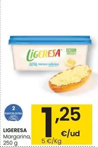 Oferta de Ligeresa - Margarina por 1,25€ en Eroski