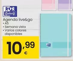 Oferta de Oxford - Agenda Live&go por 10,99€ en Eroski