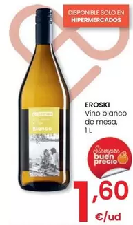 Oferta de Eroski - Vino Blanco De Mesa por 1,6€ en Eroski