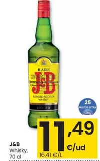 Oferta de J&B - Whisky por 11,49€ en Eroski