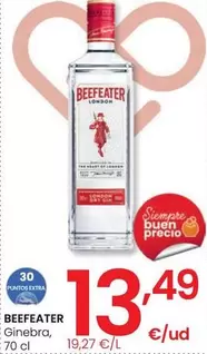 Oferta de Beefeater - Ginebra por 13,49€ en Eroski