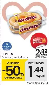 Oferta de Glacé - Donuts por 2,89€ en Eroski