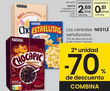 Oferta de Nestlé - Cereales De Estrellas Con Miel por 2,69€ en Eroski