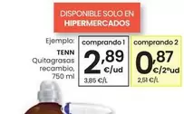 Oferta de Tenn - Quitagrasas Recambio por 2,89€ en Eroski