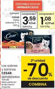 Oferta de Cesar - Salsa Sabores P-4 por 3,59€ en Eroski