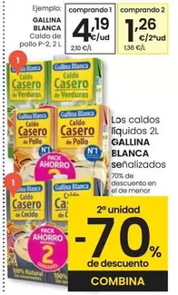 Oferta de Gallina Blanca - Caldo De Pollo por 4,19€ en Eroski