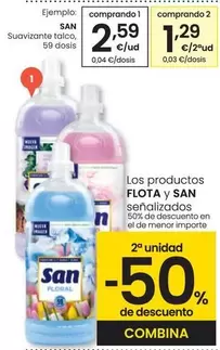 Oferta de San - Suavizante Talco por 2,59€ en Eroski