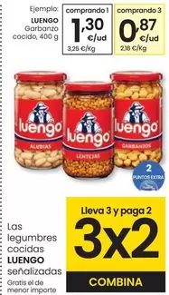 Oferta de Luengo - Garbanzo Cocido por 1,3€ en Eroski