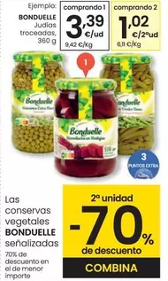 Oferta de Bonduelle - Judias Troceadas por 3,39€ en Eroski