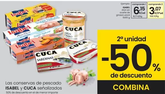 Oferta de Isabel - Atun En Aceite De Girasol por 6,15€ en Eroski