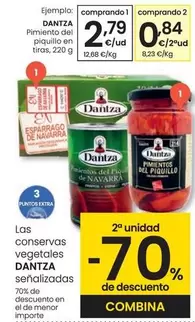 Oferta de Dantza - Pimiento Del Piquillo En Tiras por 2,79€ en Eroski