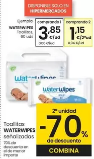 Oferta de Waterwipes - Toallitas  por 3,85€ en Eroski