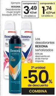 Oferta de Rexona - Desodorante Mujer Bright Bouquet por 3,49€ en Eroski