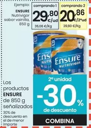 Oferta de Ensure - Nutrivigor Sabor Vainilla por 29,8€ en Eroski