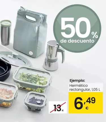 Oferta de Hermético Rectangular por 6,49€ en Eroski