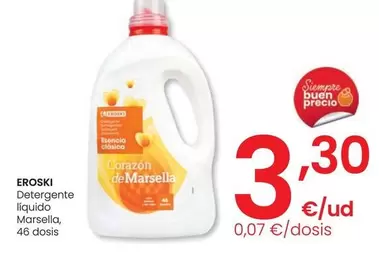 Oferta de Eroski - Detergente Líquido Marsella por 3,3€ en Eroski