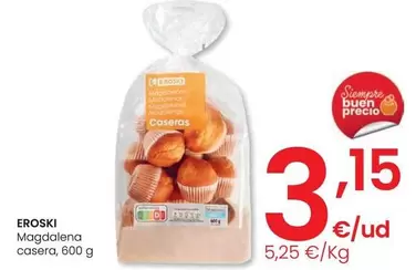 Oferta de Eroski - Magdalena Casera por 3,15€ en Eroski