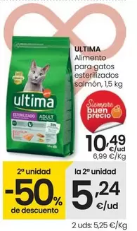 Oferta de Última - Alimento Para Gatos Esterilizados Salmón por 10,49€ en Eroski