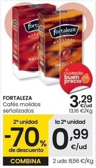 Oferta de Fortaleza - Cafés Molidos por 3,29€ en Eroski