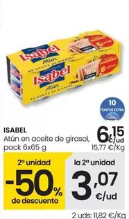 Oferta de Isabel - Atún En Aceite De Girasol por 6,15€ en Eroski