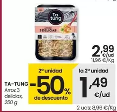 Oferta de Ta Tung - Arroz 3 Delicias por 2,99€ en Eroski