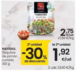 Oferta de Navidul - Taquitos De Jamón Curado por 2,75€ en Eroski