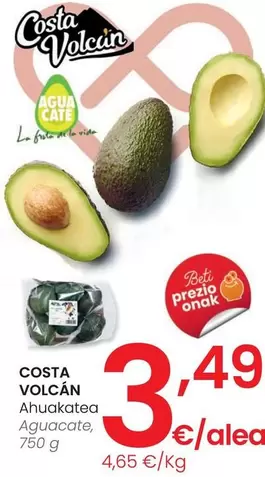 Oferta de Costa Volcán - Aguacate por 3,49€ en Eroski