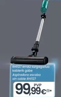 Oferta de Rowenta - Aspiradora Escoba Sin Cable RH1127 por 99,99€ en Eroski