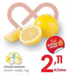 Oferta de Limón Malla por 2,11€ en Eroski