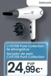 Oferta de Rowenta - Secador De Pelo CV5708 Pure Collection por 24,99€ en Eroski