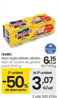 Oferta de Isabel - Atún En Aceite De Girasol por 6,15€ en Eroski