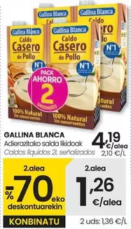 Oferta de Gallina Blanca - Caldos Líquidos  por 4,19€ en Eroski