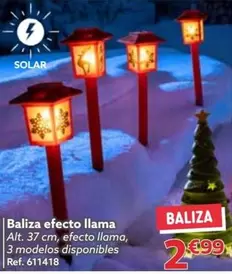 Oferta de Solar - Baliza Efecto Llama por 2,99€ en GiFi