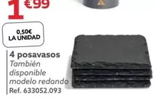 Oferta de 4 Posavasos por 1,99€ en GiFi