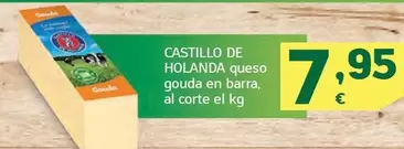 Oferta de Castillo de Holanda - Queso Gouda En Barra por 7,95€ en HiperDino