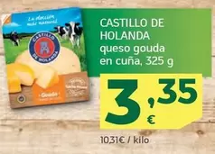 Oferta de Castillo de Holanda - Queso Gouda En Cuna por 3,35€ en HiperDino