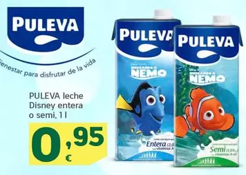 Oferta de Puleva - Leche Disney Entera O Semi por 0,95€ en HiperDino