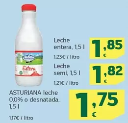 Oferta de Asturiana - Leche 0.0% O Desnatada por 1,75€ en HiperDino