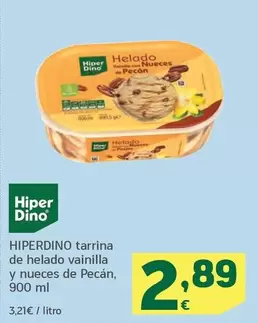 Oferta de Hiperdino - Tarrina De Helado Vainilla Y Nueces De Pecan por 2,89€ en HiperDino