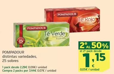 Oferta de Pompadour - Distintas Variedades por 2,29€ en HiperDino